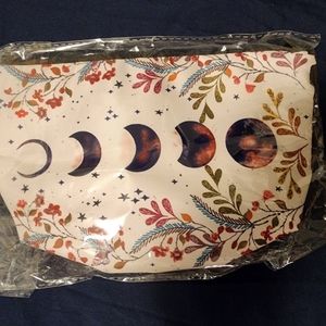 Gorgeous moon phase/floral makeup bag.